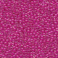 Miyuki 8/0 Rocaille Bead - 8-9209 - Fuchsia Lined Crystal