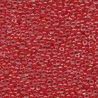 Miyuki 8/0 Rocaille Bead - 8-9226 - Dark Coral Lined Crystal