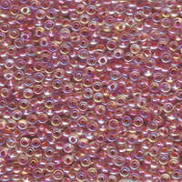 Miyuki 8/0 Rocaille Bead - 8-9275 - Dark Peach Lined Crystal AB