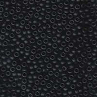 Miyuki 8/0 Rocaille Bead - 8-9401F - Matte Opaque Black