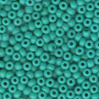 Miyuki 8/0 Rocaille Bead - 8-9412F - Matte Opaque Turquoise Green
