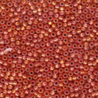 Miyuki 8/0 Rocaille Bead - 8-9553 - Dyed Dark Peach Silver Lined Alabaster