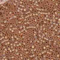 Miyuki 8/0 Rocaille Bead - 8-9580 - Dyed Pale Peach Silver Lined Alabaster