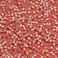 Miyuki 8/0 Rocaille Bead - 8-9642 - Dyed Salmon Silver Lined Alabaster