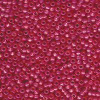 Miyuki 8/0 Rocaille Bead - 8-9645 - Dyed Dark Rose Silver Lined Alabaster