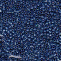Miyuki 8/0 Rocaille Bead - 8-9648 - Dyed Dark Sky Blue Silver Lined Alabaster