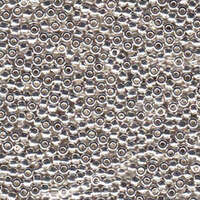 Miyuki 8/0 Rocaille Bead - 8-9961 - Bright Sterling Silver Plated