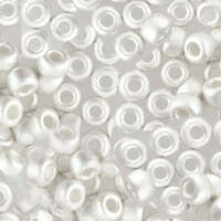 Miyuki 8/0 Rocaille Bead - 8-9961F - Frosted Sterling Silver Plated