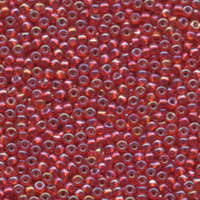 Miyuki 8/0 Rocaille Bead - 8-91010 - Silver Lined Flame Red AB