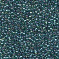 Miyuki 8/0 Rocaille Bead - 8-91017 - Silver Lined Emerald AB