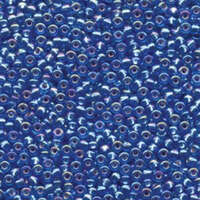 Miyuki 8/0 Rocaille Bead - 8-91019 - Silver Lined Sapphire AB