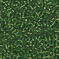 Miyuki 8/0 Rocaille Bead - 8-92423 - Silver Lined Lime