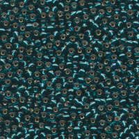 Miyuki 8/0 Rocaille Bead - 8-92425 - Silver Lined Transparent Teal