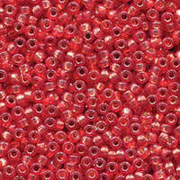 Miyuki 8/0 Rocaille Bead - 8-94234 - Duracoat Silver Lined Dyed Watermelon