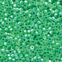 Miyuki 8/0 Rocaille Bead - 8-94240 - Duracoat Silver Lined Dyed Mint Green