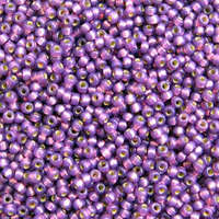 Miyuki 8/0 Rocaille Bead - 8-94248 - Duracoat Silver Lined Dyed Dark Lilac