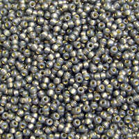 Miyuki 8/0 Rocaille Bead - 8-94251 - Duracoat Silver Lined Dyed Smoke Grey