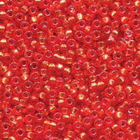 Miyuki 8/0 Rocaille Bead - 8-94264 - Duracoat Silver Lined Dyed Pumpkin
