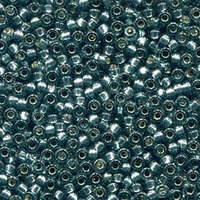 Miyuki 8/0 Rocaille Bead - 8-94275 - Duracoat Silver Lined Dyed Dark Green