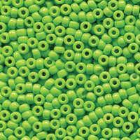 Miyuki 8/0 Rocaille Bead - 8-94471 - Duracoat Opaque Dyed Neon Green