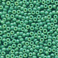 Miyuki 8/0 Rocaille Bead - 8-94477 - Duracoat Opaque Dyed Deep Green