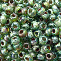 Miyuki 8/0 Rocaille Bead - 8-94506 - Transparent Picasso Olivine