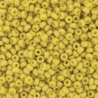 Miyuki 8/0 Rocaille Bead - 8-94692 - Frost Opaque Glaze Rainbow Yellow