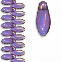 5mm x 12mm Side Drilled Dagger - Luminous Amethyst - 15726 - 54 Bead Strand