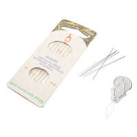 Pony Beading Needles - Size 11 - 6 Pack with Needle Threader - PBN116T