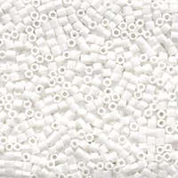 Miyuki 8/0 Delica Hex Cut Bead - 8C-9402 - Matte White