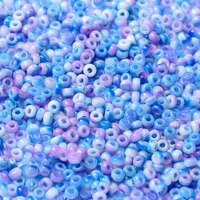 Miyuki 8/0 Rocaille Bead - 55056 - White Opaque Funky Blue (03000-95101)