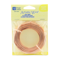 Bare Copper - 12 Gauge (2.1 mm) - 25 ft (7.6 m) - AWB-12-BC-25FT