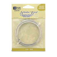 Tinned Copper - 12 Gauge (2.1 mm) - 10 ft (3.1 m) - AWB-12-TC-10FT