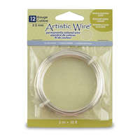 Silver Plated - Tarnish Resistant Silver - 12 Gauge (2.1 mm) - 10 ft (3.1 m) - AWB-12S-10-10FT
