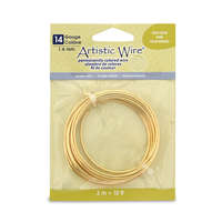 Silver Plated - Gold Color - 14 Gauge (1.6 mm) - 10 ft (3.1 m) - AWB-12S-03-10FT