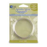 Silver Plated - Tarnish Resistant Silver - 14 Gauge (1.6 mm) - 10 ft (3.1 m) - AWB-12S-10-10FT