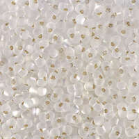 Miyuki Berry / Peanut Bead - BB-1F - Matte Silver Lined Crystal