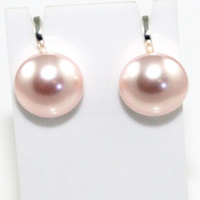 Pearl Clip-on Earrings - Swarovski© Pearls - Rosaline