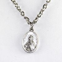 St Monica - St Augustine Double Sided Pendant on Chain or Leather