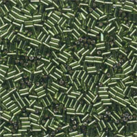 Miyuki 3mm Bugle Bead - BGL1-9026 - Silver Lined Olive