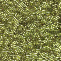 Miyuki 3mm Bugle Bead - BGL1-9045 - Silver Lined Chartreuse