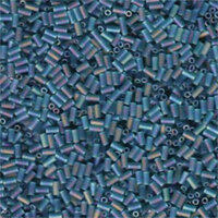 Miyuki 3mm Bugle Bead - BGL1-92405FR - Matte Transparent Teal AB