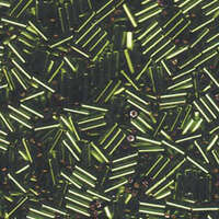 Miyuki 6mm Bugle Bead - BGL2-9026 - Silver Lined Olive