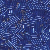 Miyuki 6mm Bugle Bead - BGL2-9048 - Silver Lined Dark Sapphire