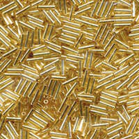 Miyuki 6mm Bugle Bead - BGL2-9062 - Silver Lined Gold