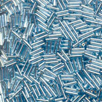 Miyuki 6mm Bugle Bead - BGL2-9066 - Silver Lined Light Blue