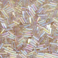Miyuki 6mm Bugle Bead - BGL2-92442 - Transparent Cystal Ivory Gold Luster