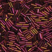 Miyuki 6mm Bugle Bead - BGL2-9301 - Dark Topaz Rainbow Gold