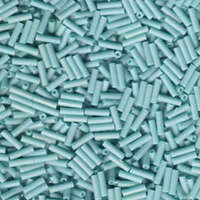Miyuki 6mm Bugle Bead - BGL2-9412FR - Matte Opaque Turquoise Green AB