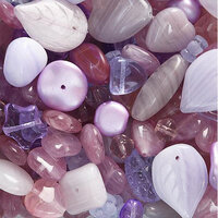 Czech Glass Bead Mixes Lila Light